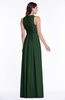 ColsBM Bonnie Hunter Green Traditional V-neck Zip up Chiffon Floor Length Ruching Plus Size Bridesmaid Dresses