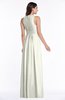 ColsBM Bonnie Ivory Traditional V-neck Zip up Chiffon Floor Length Ruching Plus Size Bridesmaid Dresses