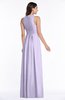 ColsBM Bonnie Light Purple Traditional V-neck Zip up Chiffon Floor Length Ruching Plus Size Bridesmaid Dresses