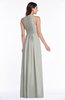 ColsBM Bonnie Platinum Traditional V-neck Zip up Chiffon Floor Length Ruching Plus Size Bridesmaid Dresses