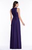 ColsBM Bonnie Royal Purple Traditional V-neck Zip up Chiffon Floor Length Ruching Plus Size Bridesmaid Dresses