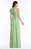 ColsBM Bonnie Sage Green Traditional V-neck Zip up Chiffon Floor Length Ruching Plus Size Bridesmaid Dresses