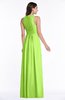 ColsBM Bonnie Sharp Green Traditional V-neck Zip up Chiffon Floor Length Ruching Plus Size Bridesmaid Dresses