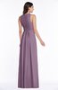 ColsBM Bonnie Valerian Traditional V-neck Zip up Chiffon Floor Length Ruching Plus Size Bridesmaid Dresses