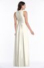 ColsBM Bonnie Whisper White Traditional V-neck Zip up Chiffon Floor Length Ruching Plus Size Bridesmaid Dresses