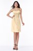 ColsBM Giavanna Apricot Gelato Modern A-line Strapless Half Backless Chiffon Plus Size Bridesmaid Dresses