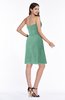 ColsBM Giavanna Beryl Green Modern A-line Strapless Half Backless Chiffon Plus Size Bridesmaid Dresses