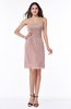 ColsBM Giavanna Blush Pink Modern A-line Strapless Half Backless Chiffon Plus Size Bridesmaid Dresses