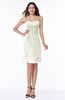 ColsBM Giavanna Cream Modern A-line Strapless Half Backless Chiffon Plus Size Bridesmaid Dresses