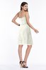 ColsBM Giavanna Cream Modern A-line Strapless Half Backless Chiffon Plus Size Bridesmaid Dresses