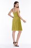 ColsBM Giavanna Golden Olive Modern A-line Strapless Half Backless Chiffon Plus Size Bridesmaid Dresses