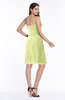 ColsBM Giavanna Lime Green Modern A-line Strapless Half Backless Chiffon Plus Size Bridesmaid Dresses