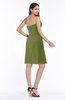 ColsBM Giavanna Olive Green Modern A-line Strapless Half Backless Chiffon Plus Size Bridesmaid Dresses