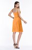ColsBM Giavanna Orange Modern A-line Strapless Half Backless Chiffon Plus Size Bridesmaid Dresses