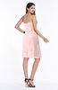 ColsBM Giavanna Pastel Pink Modern A-line Strapless Half Backless Chiffon Plus Size Bridesmaid Dresses