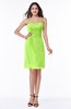ColsBM Giavanna Sharp Green Modern A-line Strapless Half Backless Chiffon Plus Size Bridesmaid Dresses