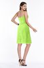 ColsBM Giavanna Sharp Green Modern A-line Strapless Half Backless Chiffon Plus Size Bridesmaid Dresses