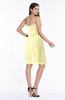 ColsBM Giavanna Wax Yellow Modern A-line Strapless Half Backless Chiffon Plus Size Bridesmaid Dresses