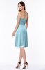 ColsBM Laila Aqua Modern A-line Strapless Zip up Chiffon Pleated Plus Size Bridesmaid Dresses
