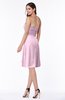 ColsBM Laila Baby Pink Modern A-line Strapless Zip up Chiffon Pleated Plus Size Bridesmaid Dresses