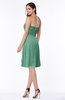 ColsBM Laila Beryl Green Modern A-line Strapless Zip up Chiffon Pleated Plus Size Bridesmaid Dresses