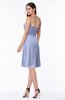 ColsBM Laila Blue Heron Modern A-line Strapless Zip up Chiffon Pleated Plus Size Bridesmaid Dresses