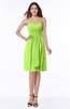 ColsBM Laila Bright Green Modern A-line Strapless Zip up Chiffon Pleated Plus Size Bridesmaid Dresses