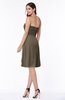 ColsBM Laila Carafe Brown Modern A-line Strapless Zip up Chiffon Pleated Plus Size Bridesmaid Dresses