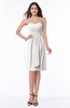 ColsBM Laila Cloud White Modern A-line Strapless Zip up Chiffon Pleated Plus Size Bridesmaid Dresses