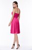 ColsBM Laila Fandango Pink Modern A-line Strapless Zip up Chiffon Pleated Plus Size Bridesmaid Dresses