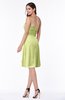 ColsBM Laila Lime Green Modern A-line Strapless Zip up Chiffon Pleated Plus Size Bridesmaid Dresses