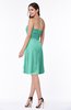 ColsBM Laila Mint Green Modern A-line Strapless Zip up Chiffon Pleated Plus Size Bridesmaid Dresses