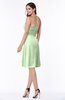 ColsBM Laila Pale Green Modern A-line Strapless Zip up Chiffon Pleated Plus Size Bridesmaid Dresses