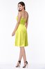 ColsBM Laila Pale Yellow Modern A-line Strapless Zip up Chiffon Pleated Plus Size Bridesmaid Dresses