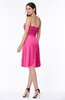 ColsBM Laila Rose Pink Modern A-line Strapless Zip up Chiffon Pleated Plus Size Bridesmaid Dresses
