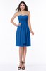 ColsBM Laila Royal Blue Modern A-line Strapless Zip up Chiffon Pleated Plus Size Bridesmaid Dresses