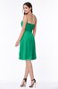 ColsBM Laila Sea Green Modern A-line Strapless Zip up Chiffon Pleated Plus Size Bridesmaid Dresses