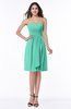 ColsBM Laila Seafoam Green Modern A-line Strapless Zip up Chiffon Pleated Plus Size Bridesmaid Dresses