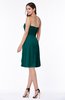 ColsBM Laila Shaded Spruce Modern A-line Strapless Zip up Chiffon Pleated Plus Size Bridesmaid Dresses