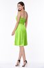 ColsBM Laila Sharp Green Modern A-line Strapless Zip up Chiffon Pleated Plus Size Bridesmaid Dresses