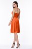 ColsBM Laila Tangerine Modern A-line Strapless Zip up Chiffon Pleated Plus Size Bridesmaid Dresses