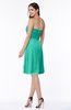 ColsBM Laila Viridian Green Modern A-line Strapless Zip up Chiffon Pleated Plus Size Bridesmaid Dresses