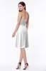 ColsBM Laila White Modern A-line Strapless Zip up Chiffon Pleated Plus Size Bridesmaid Dresses