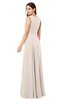 ColsBM Hazel Cream Pink Modern A-line Sleeveless Zip up Floor Length Pleated Plus Size Bridesmaid Dresses