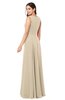 ColsBM Hazel Novelle Peach Modern A-line Sleeveless Zip up Floor Length Pleated Plus Size Bridesmaid Dresses