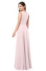 ColsBM Hazel Petal Pink Modern A-line Sleeveless Zip up Floor Length Pleated Plus Size Bridesmaid Dresses