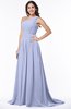 ColsBM Kiana Blue Heron Gorgeous Zipper Chiffon Sweep Train Pleated Evening Dresses