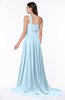 ColsBM Kiana Ice Blue Gorgeous Zipper Chiffon Sweep Train Pleated Evening Dresses