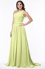 ColsBM Kiana Lime Green Gorgeous Zipper Chiffon Sweep Train Pleated Evening Dresses