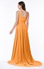 ColsBM Kiana Orange Gorgeous Zipper Chiffon Sweep Train Pleated Evening Dresses